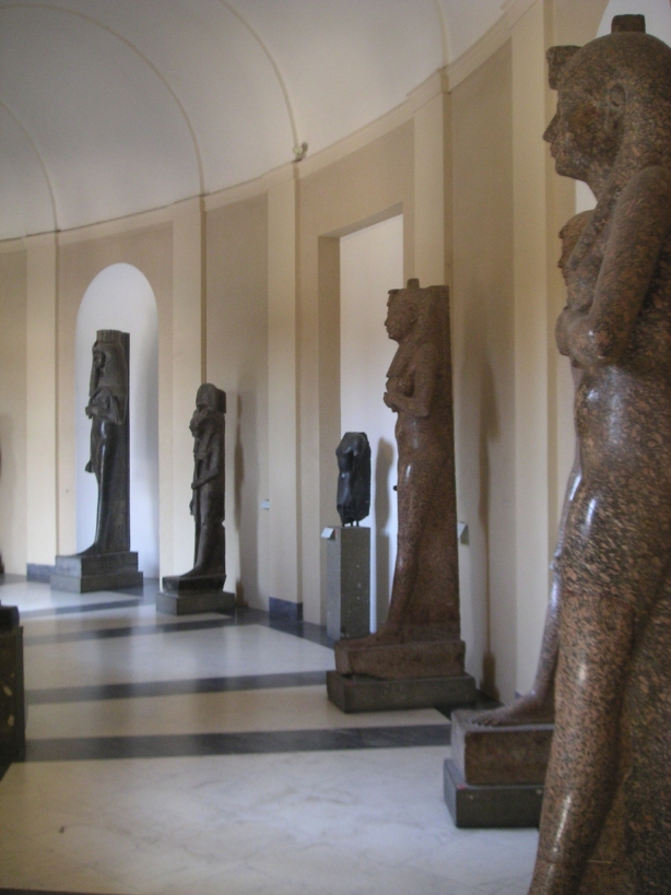A room in the Gregorian Egyptian Museum in the Vatican Museums in Rome